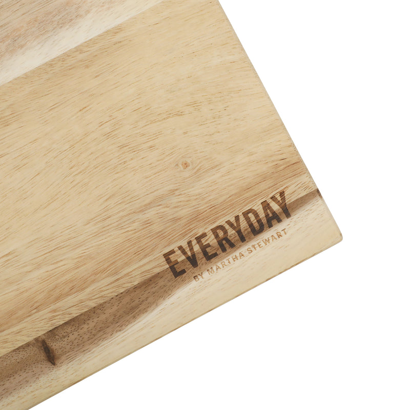 Martha Stewart Everyday Westhaven 18.11" x 12.60" Acacia Wood Cutting Board - Shrink Wrap w/ Color Label