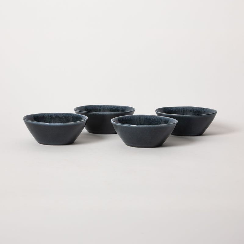 Bloomhouse Montecito Breeze 16pc Double Bowl Dinnerware Set - Reactive Glaze - Stoneware - Gift Box w/ Remailer