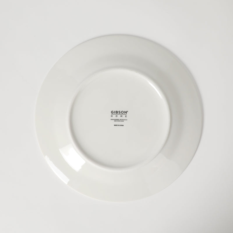 Gibson Home Noble Court 10.5" Dinner Plate - White - Fine Ceramic - PDQ