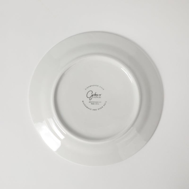 Gibson Home Noble Court 7.5" Dessert Plate - White - Fine Ceramic - PDQ