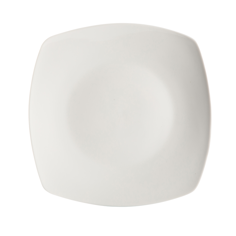 Gibson Home Hagen 30pc Dinnerware Set - Service for 6 - White - Square - Fine Ceramic - Gift Box