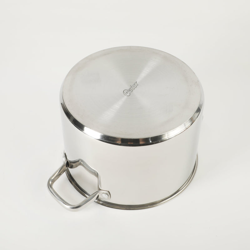 Oster Adenmore 8qt Stainless Steel Stock Pot w/ Tempered Glass Lid - Brushed - T-Box