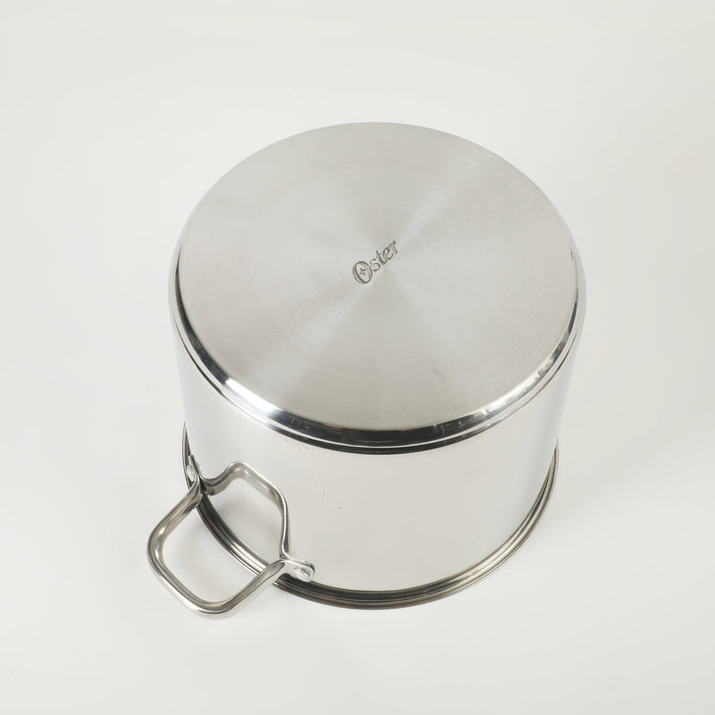 Oster Adenmore 12qt Stainless Steel Stock Pot w/ Tempered Glass Lid - Brushed - T-Box
