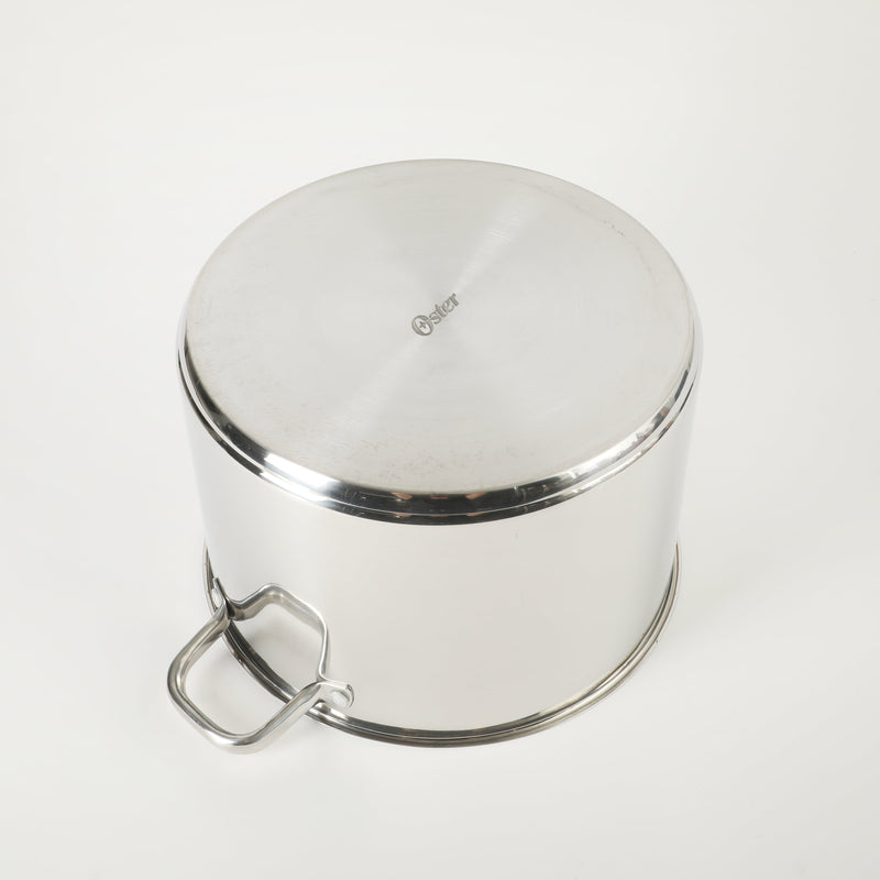 Oster Adenmore 16qt Stainless Steel Stock Pot w/ Tempered Glass Lid - Brushed - T-Box