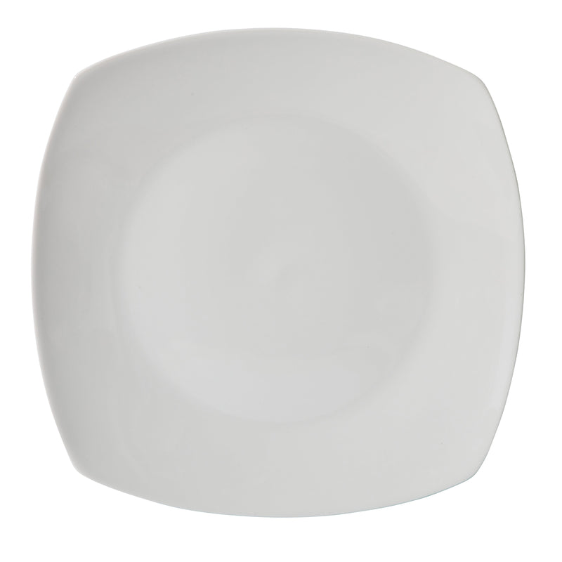 Gibson Home Zen Buffetware 39pc Dinnerware Set - White - Square - Fine Ceramic - Gift Box