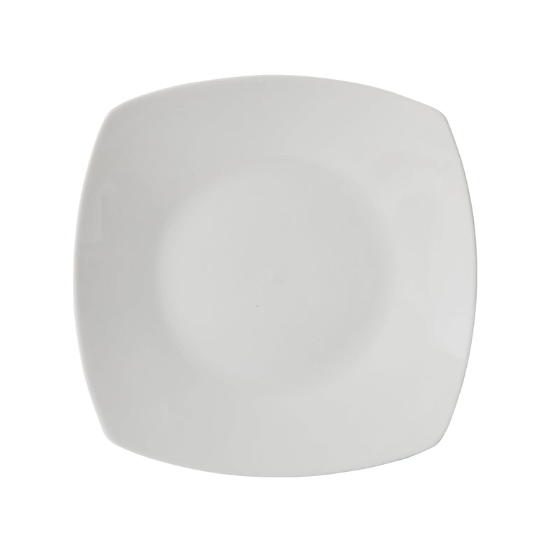 Gibson Home Zen Buffetware 39pc Dinnerware Set - White - Square - Fine Ceramic - Gift Box