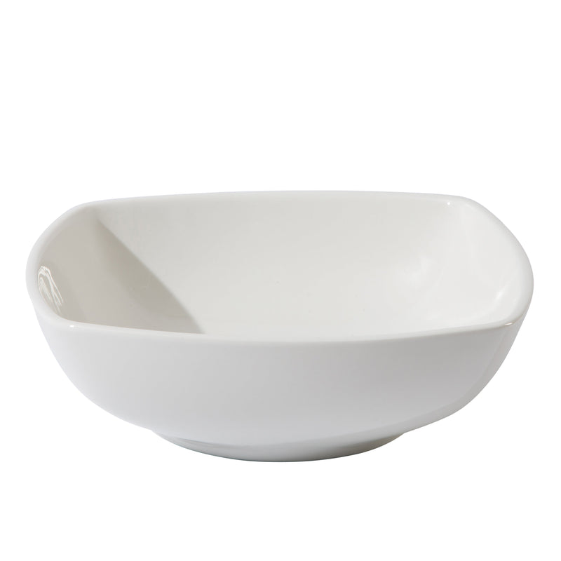 Gibson Home Zen Buffetware 39pc Dinnerware Set - White - Square - Fine Ceramic - Gift Box