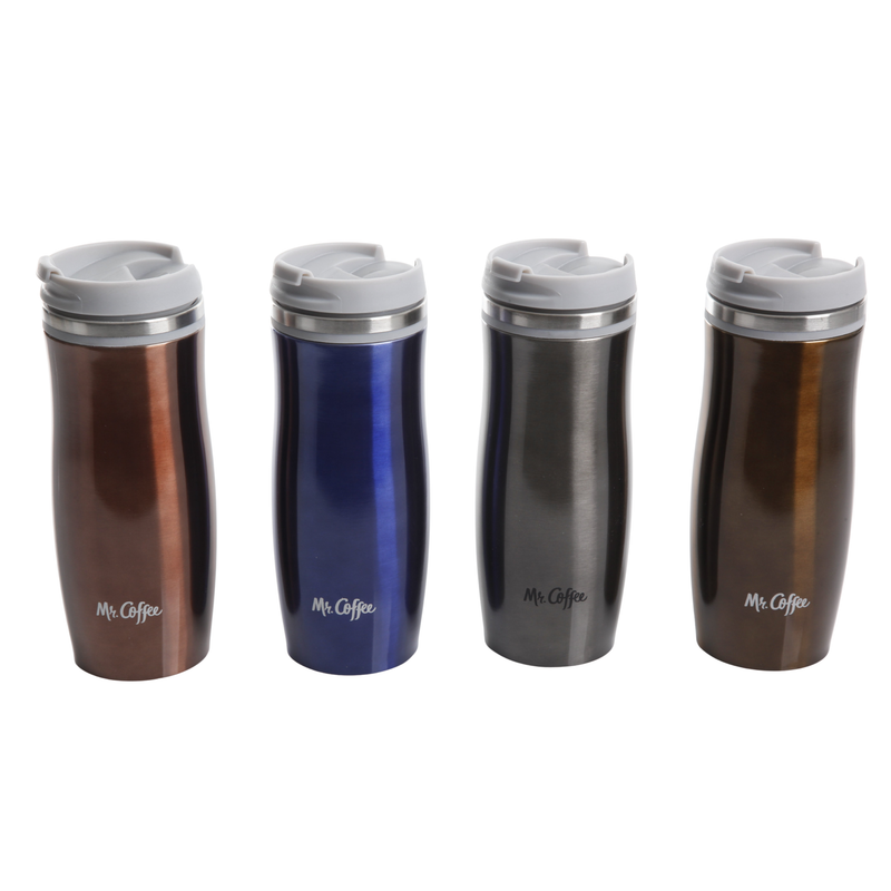 Mr. Coffee Kendrick 12.5 oz Stainless Steel Thermal Tumbler - 4 ssort colors Double Wall - GBX