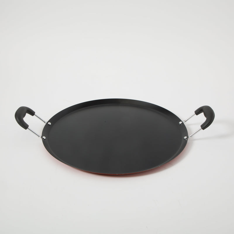 Oster Zadora 14" Non-Stick Steel Comal - Bakelite Wire Handle - Color Label