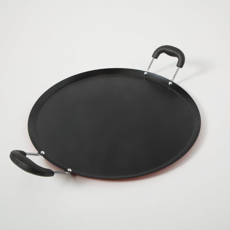 Oster Zadora 14" Non-Stick Steel Comal - Bakelite Wire Handle - Color Label