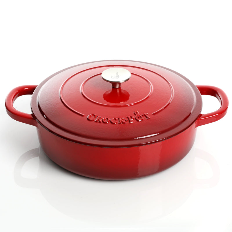 Crock-Pot Artisan 5qt Enamel Cast Iron Braiser Pan w/ Lid - Round - Gift Box