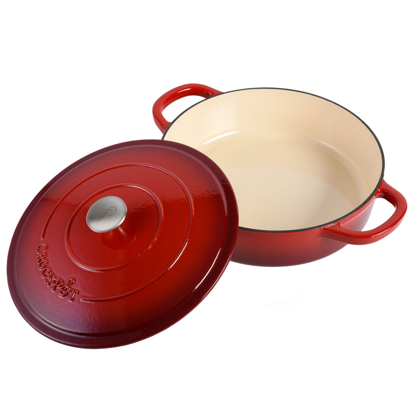 Crock-Pot Artisan 5qt Enamel Cast Iron Braiser Pan w/ Lid - Round - Gift Box