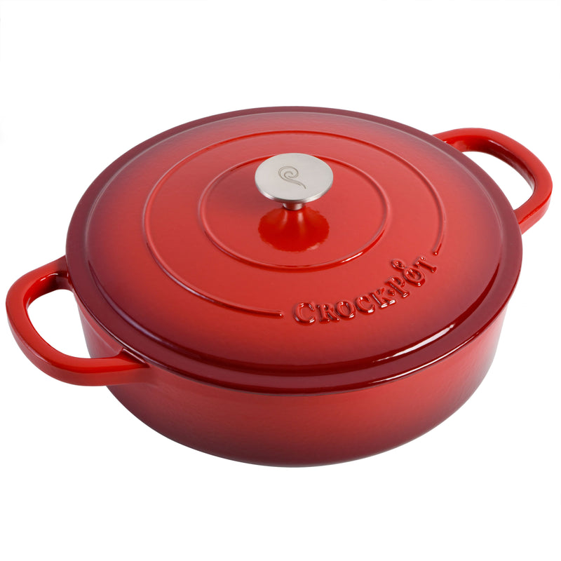 Crock-Pot Artisan 5qt Enamel Cast Iron Braiser Pan w/ Lid - Round - Gift Box