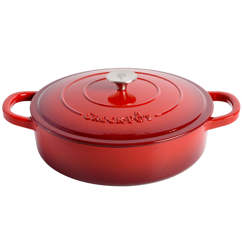 Crock-Pot Artisan 5qt Enamel Cast Iron Braiser Pan w/ Lid - Round - Gift Box