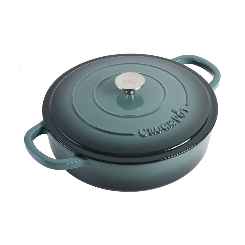 Crock-Pot Artisan 5qt Enamel Cast Iron Braiser Pan w/ Lid - Round - Gift Box