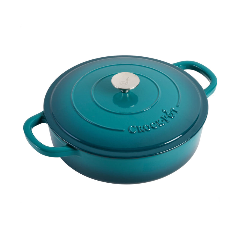 Crock-Pot Artisan 5qt Enamel Cast Iron Braiser Pan w/ Lid - Round - Gift Box