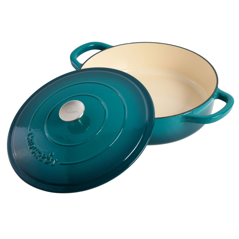 Crock-Pot Artisan 5qt Enamel Cast Iron Braiser Pan w/ Lid - Round - Gift Box