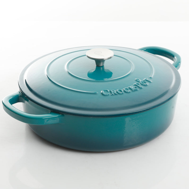 Crock-Pot Artisan 5qt Enamel Cast Iron Braiser Pan w/ Lid - Round - Gift Box