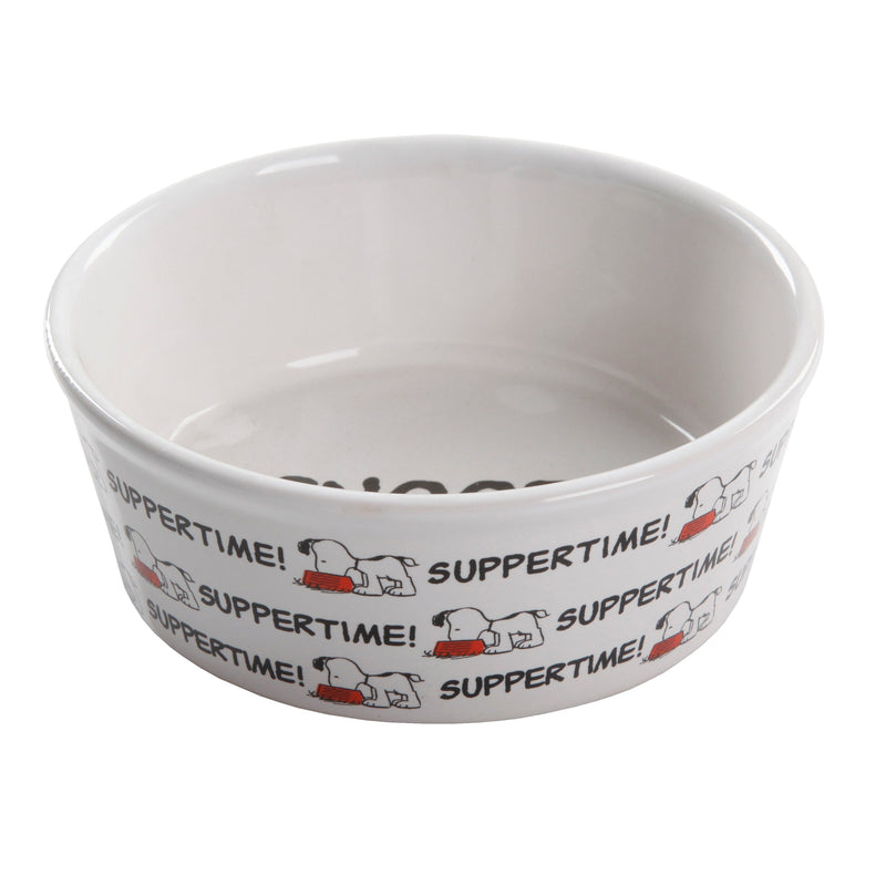 Peanuts Peanuts Classic Snoopy 5" Pet Bowl - 6 Assorted Designs - Decorated - Stoneware - Open Stock