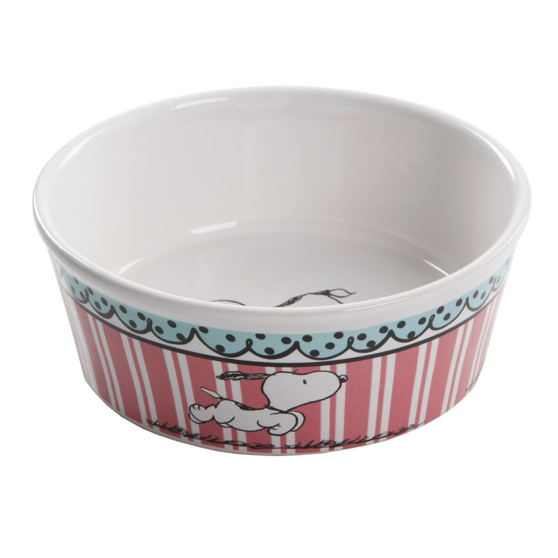 Peanuts Peanuts Classic Snoopy 5" Pet Bowl - 6 Assorted Designs - Decorated - Stoneware - Open Stock