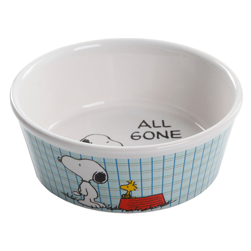 Peanuts Peanuts Classic Snoopy 5" Pet Bowl - 6 Assorted Designs - Decorated - Stoneware - Open Stock