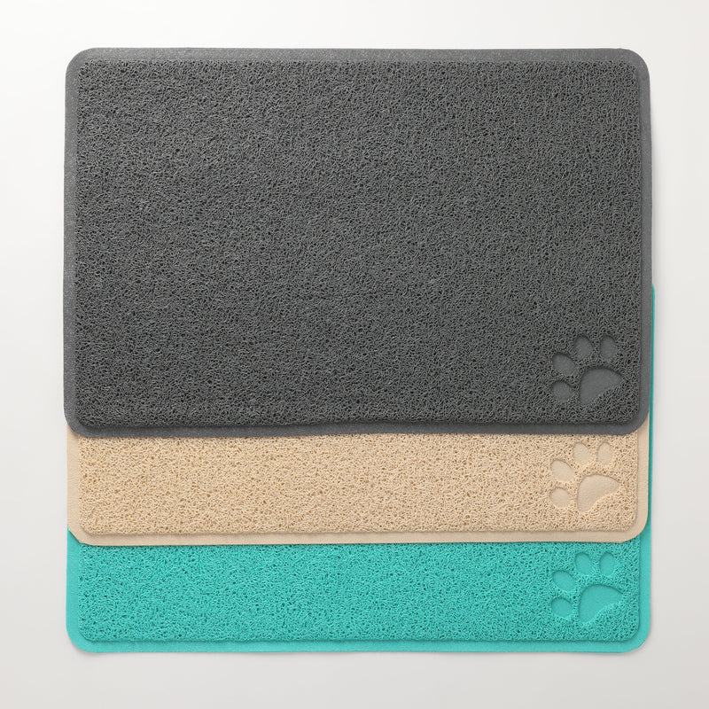 Gibson Home Pet Elements 23.6" Pet Mat - Rect. - 3 Assorted Colors - PVC 480 G - O/S - Hang Tag