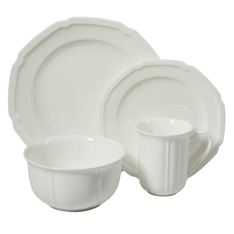 Meritage Bavaria 16pc Bone China Dinnerware Set - Brown Box