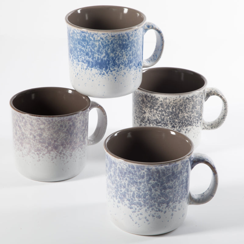 Gibson Home Blurry 19 oz Mug - 4 Assorted Colors - Reactive - Stoneware - O/S