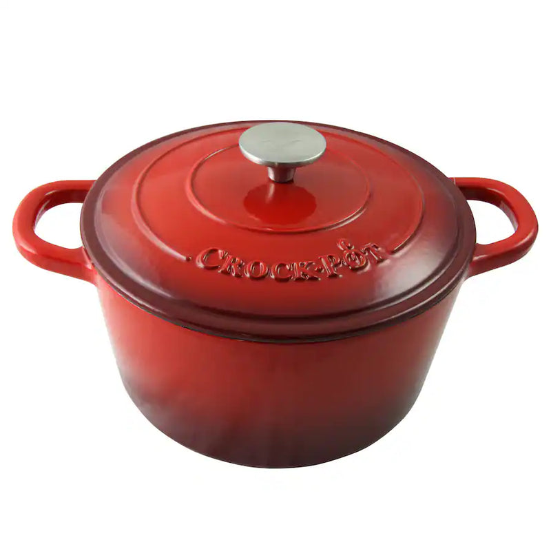 Crock-Pot Artisan 5qt Enameled Cast Iron Casserole w/ Lid - T-Box