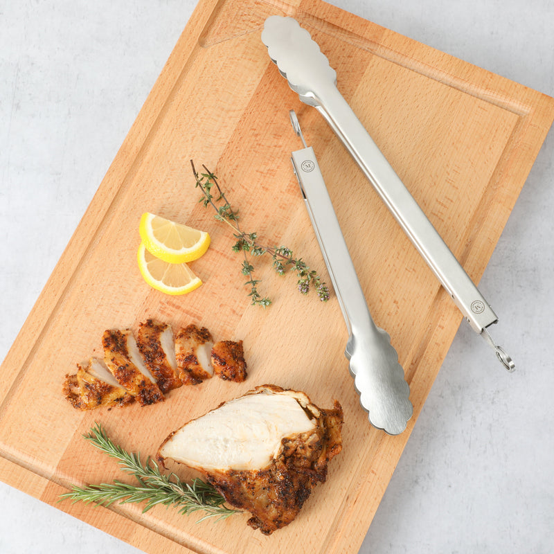 Martha Stewart Richburn 2pc Stainless Steel Tongs Set - Tie Card