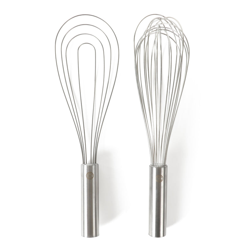 Martha Stewart Richburn 2pc 12" Stainless Steel Balloon Whisk & Flat Whisk Set - Tie Card