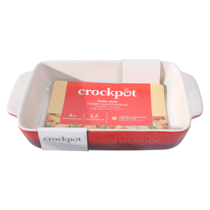 Crock-Pot Artisan 4qt Bakeware - Rectangle - Stoneware - O/S - Color Sleeve