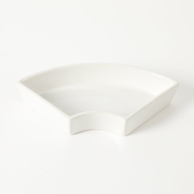 Gibson Elite Gracious Dining 5pc Tidbit Dishes w/ Rotatable MDF Wood Base - White - Stoneware - Gift Box
