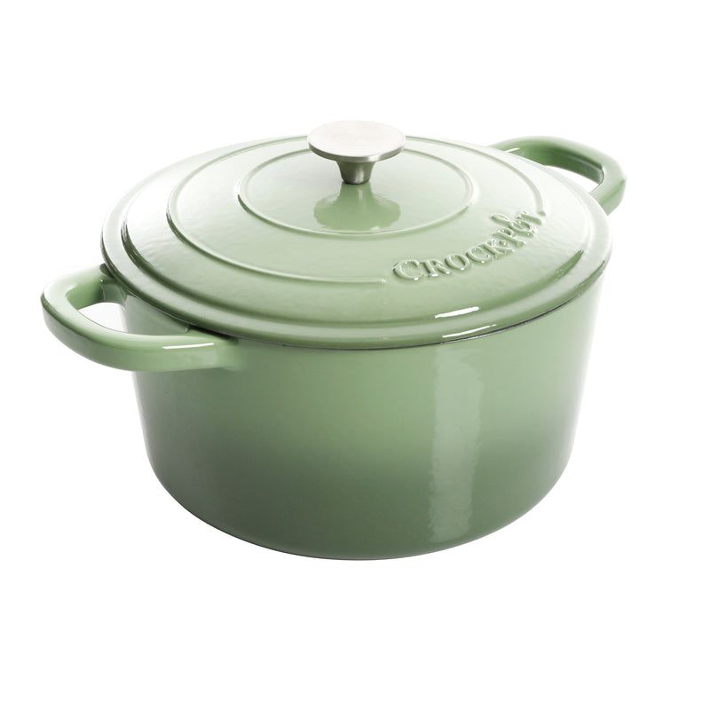 Crock-Pot Artisan 7qt Enamel Cast Iron Dutch Oven w/ Lid - Color Sleeve w/ Remailer