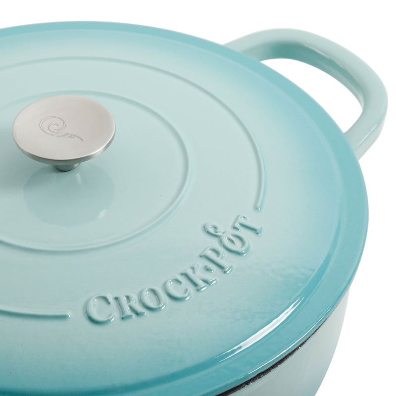 Crock-Pot Artisan 5qt Enamel Cast Iron Braiser Pan w/ Lid - Round - Color Sleeve w/ Remailer