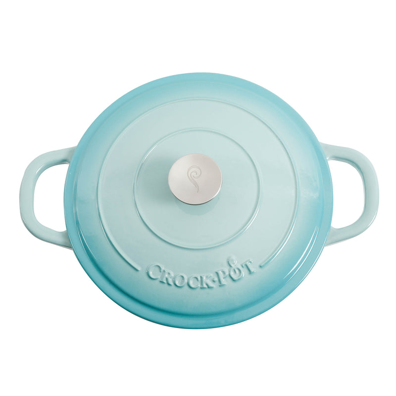 Crock-Pot Artisan 5qt Enamel Cast Iron Braiser Pan w/ Lid - Round - Color Sleeve w/ Remailer