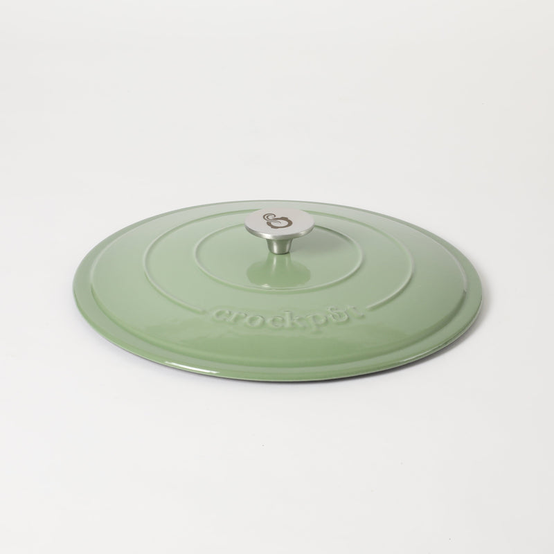 Crock-Pot Artisan 5qt Enamel Cast Iron Braiser Pan w/ Lid - Round - Color Sleeve w/ Remailer