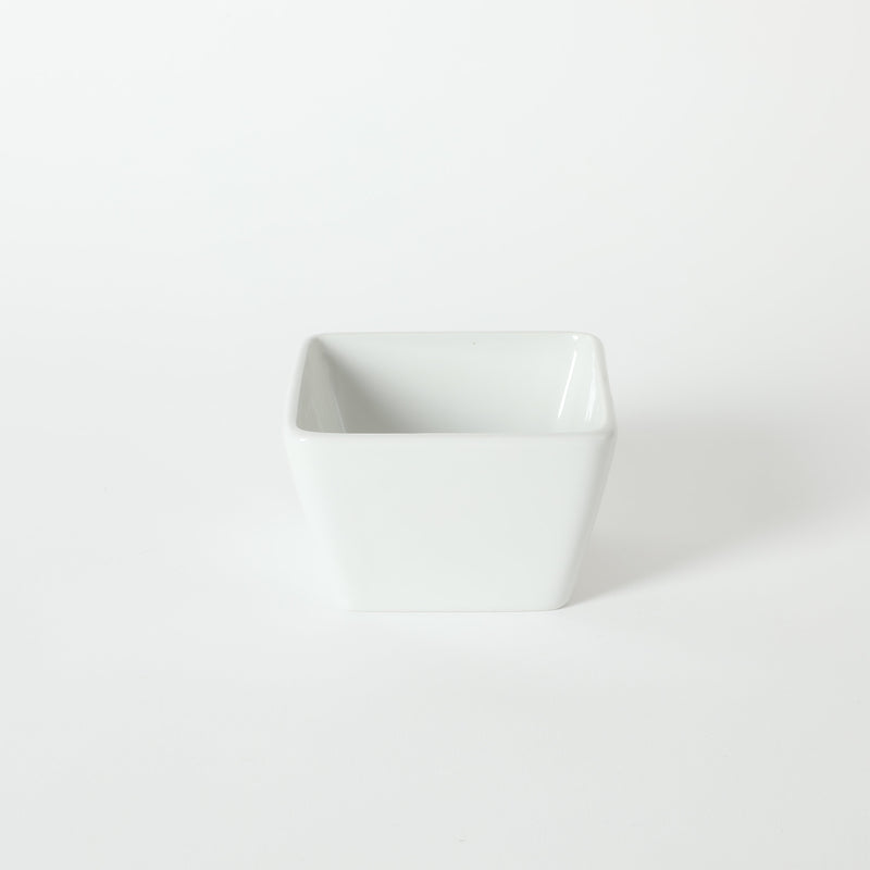 Gibson Elite Gracious Dining 3pc Tidbit Dish w/ Acacia Wood Base - White - Fine Ceramic - Gift Box