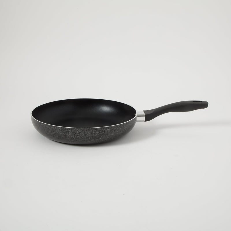 Oster Clairborne 10" & 8" Aluminum Frying Pan - Charcoal Grey - Nonstick - Hammered Exterior - Color Coating - Bakelite Handle - Color Sleeve