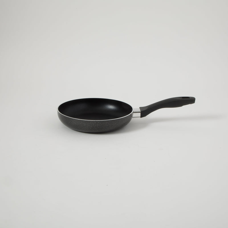 Oster Clairborne 10" & 8" Aluminum Frying Pan - Charcoal Grey - Nonstick - Hammered Exterior - Color Coating - Bakelite Handle - Color Sleeve