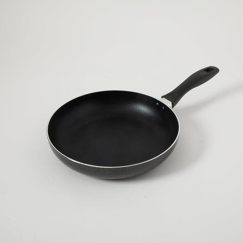 Oster Clairborne 10" & 8" Aluminum Frying Pan - Charcoal Grey - Nonstick - Hammered Exterior - Color Coating - Bakelite Handle - Color Sleeve