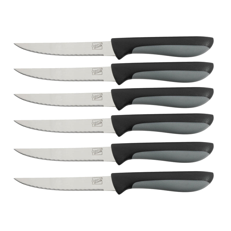 Gibson Home Dorian 14 pc Stainless Steel Cutlery  Set w/ Wood Block - Gift Box