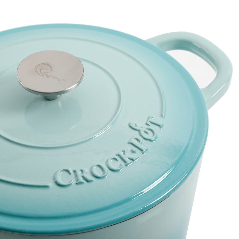 Crock-Pot Artisan 5qt Enamel Cast Iron Dutch Oven w/ Lid - Color Sleeve w/ Remailer