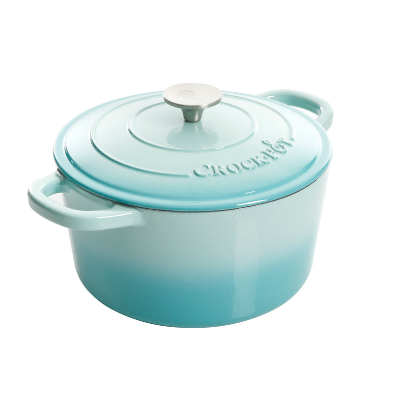Crock-Pot Artisan 5qt Enamel Cast Iron Dutch Oven w/ Lid - Color Sleeve w/ Remailer