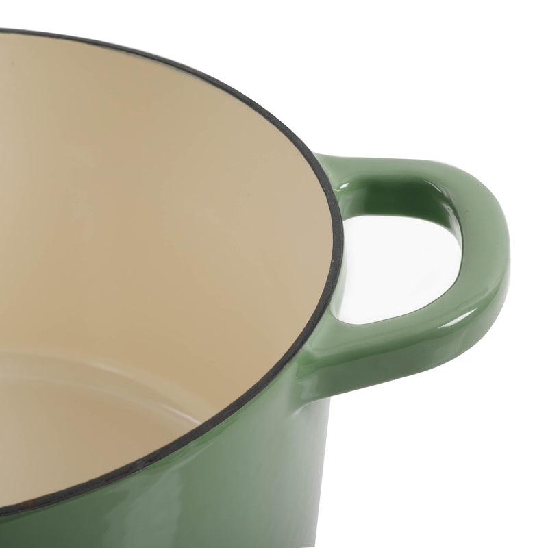 Crock-Pot Artisan 5qt Enamel Cast Iron Dutch Oven w/ Lid - Color Sleeve w/ Remailer - Pistachio Green