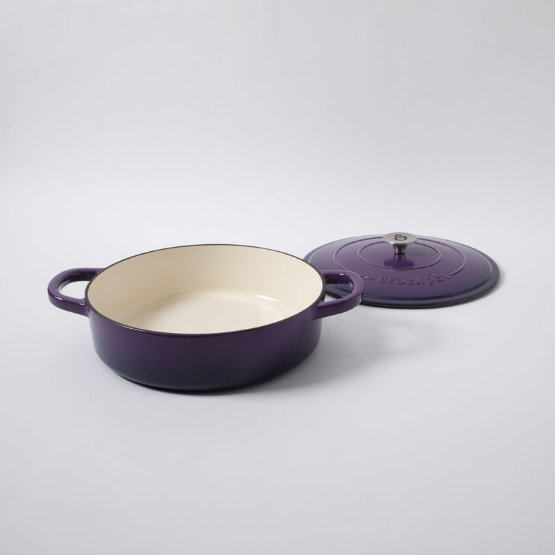 Crock-Pot Artisan 5qt Enamel Cast Iron Braiser Pan w/ Lid - Round - Gift Box