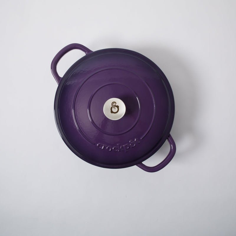 Crock-Pot Artisan 5qt Enamel Cast Iron Braiser Pan w/ Lid - Round - Gift Box