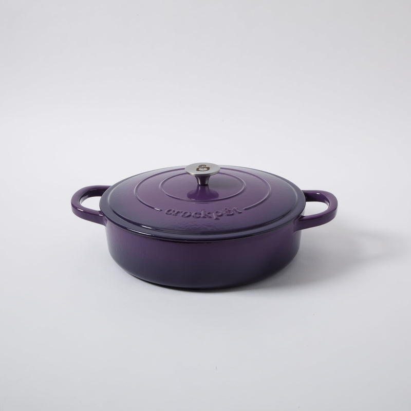 Crock-Pot Artisan 5qt Enamel Cast Iron Braiser Pan w/ Lid - Round - Gift Box