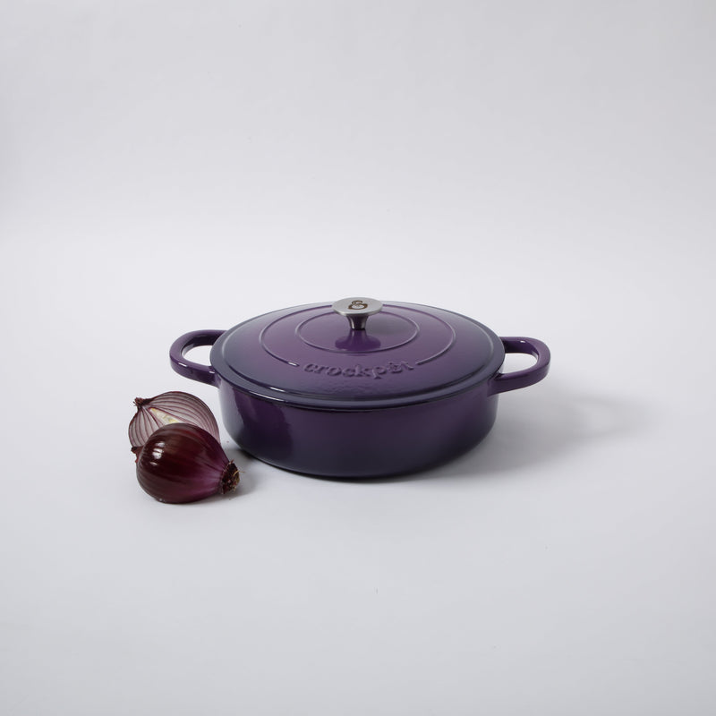 Crock-Pot Artisan 5qt Enamel Cast Iron Braiser Pan w/ Lid - Round - Gift Box