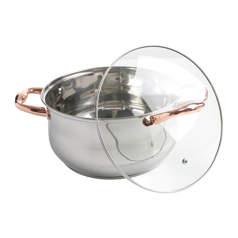 Gibson Home Bransonville - 8pc Stainless Steel Belly Shape Cookware Set - Gift Box